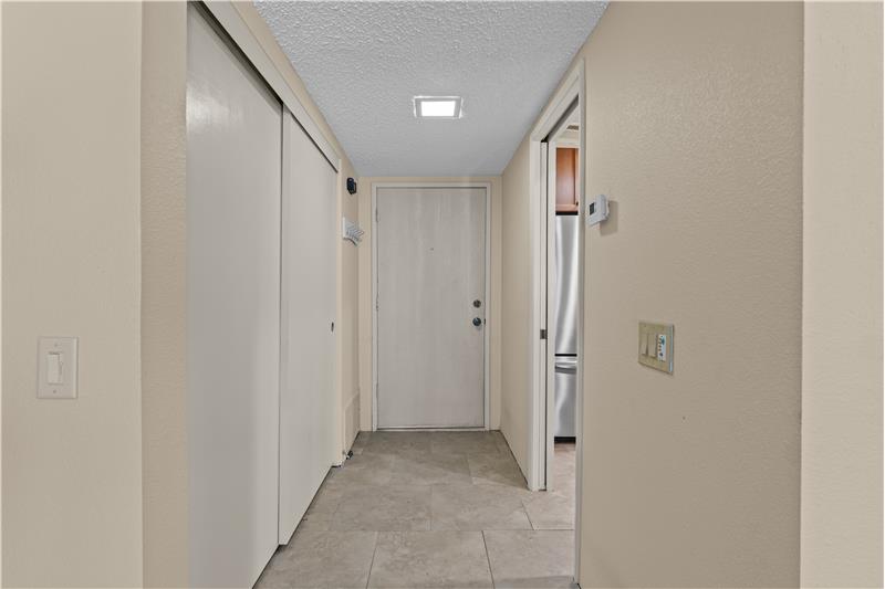 Foyer with large closet great storage