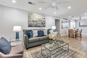 Modern Recessed Lighting in Living Room!