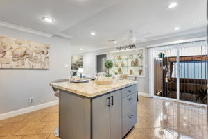 Sparkling Stone Island in Kitchen!