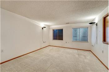 A versatile basement family room for movie nights, game time, play room, or relaxation.
