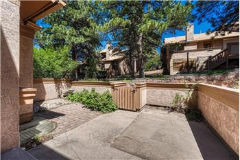 View of courtyard from the front porch.