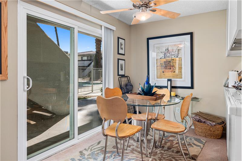 Slider in Dining Area