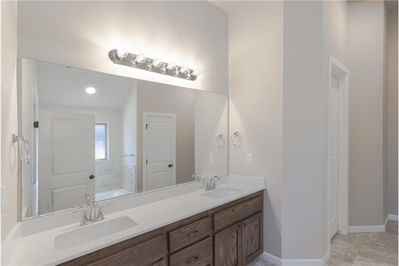 Bathroom Suite with double vanities