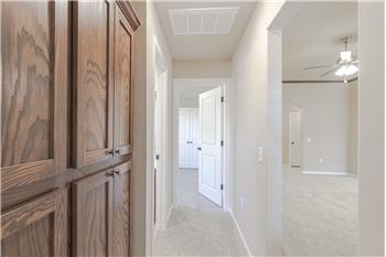 Hallway with built ins