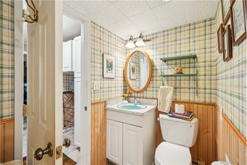 3/4 bath on lower level