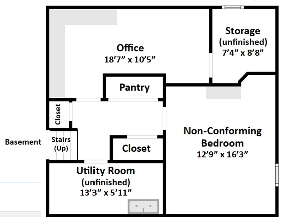 Basement floor plan