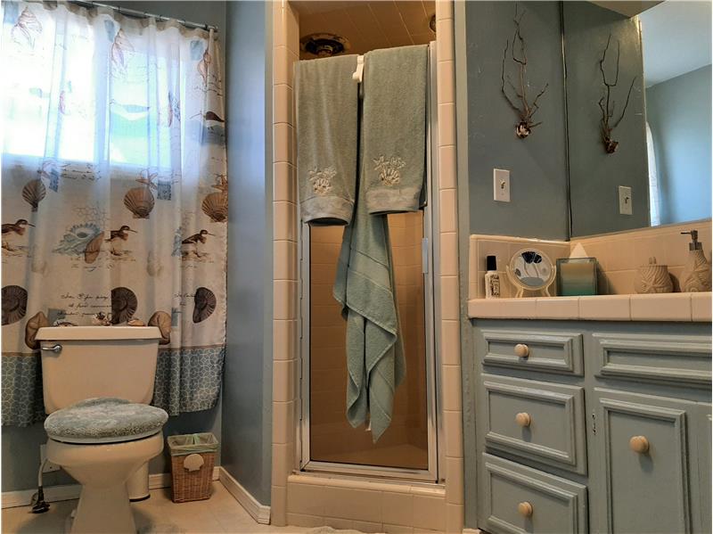 Bedroom 2's Bathroom with large walk-in shower!