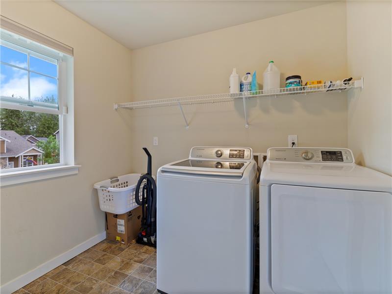 Spacious laundry room