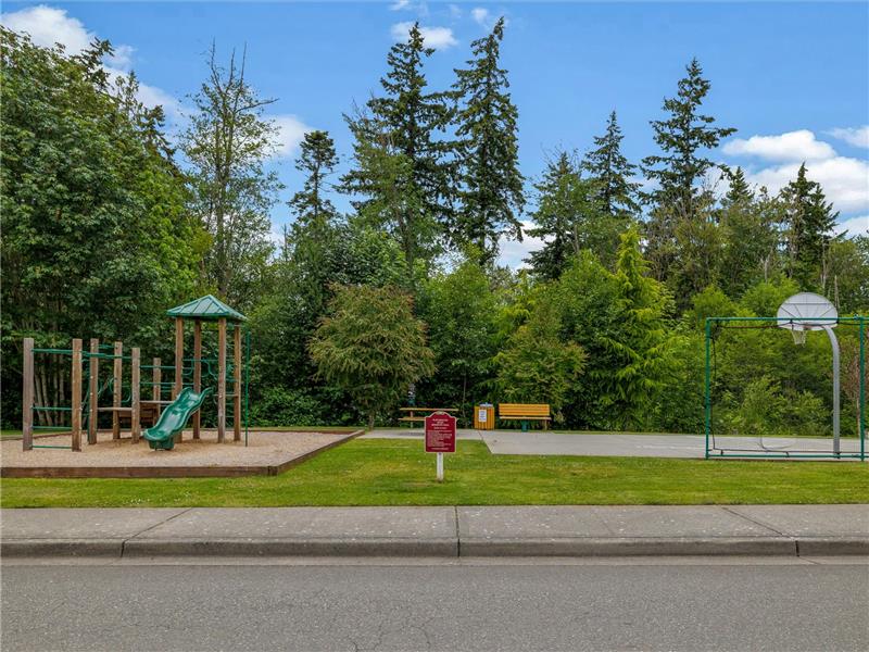 There is a playground across the street!