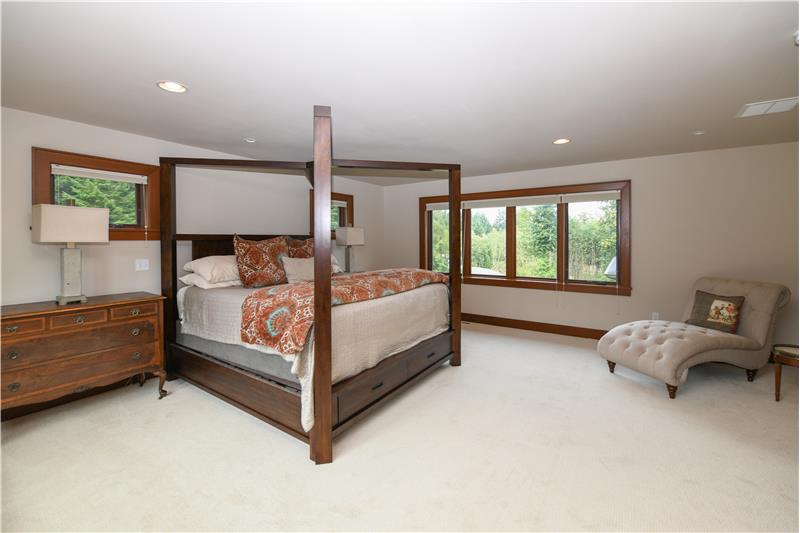 HUGE primary bedroom, for that dream lounge chair you've always wanted. Angle #2. 