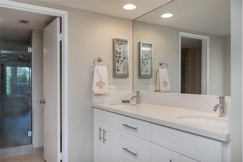 Tall counters with Quartz tops