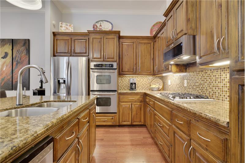 Cypress cabinets, updated appliances
