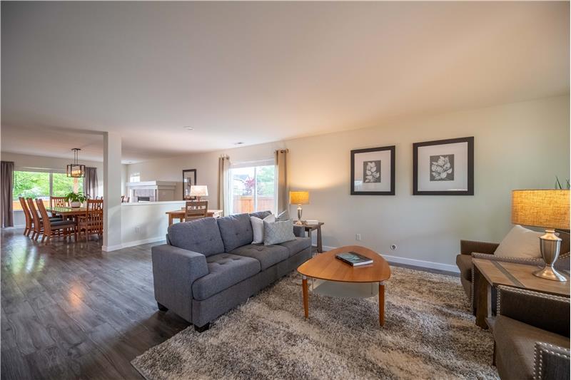 The living area as you walk in the home.