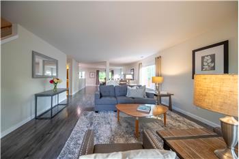 This home has an open and flowing, floorplan.