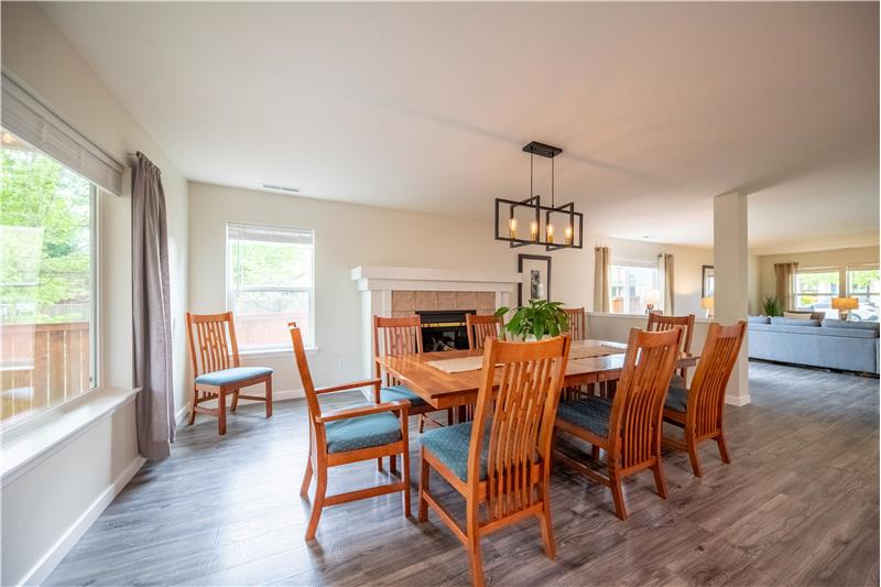 Natural light filled rooms though out the house.