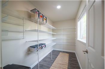 Extra large, walk-in pantry.