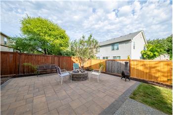 Second brick paver patio adjacent to the one off the kitchen nook.
