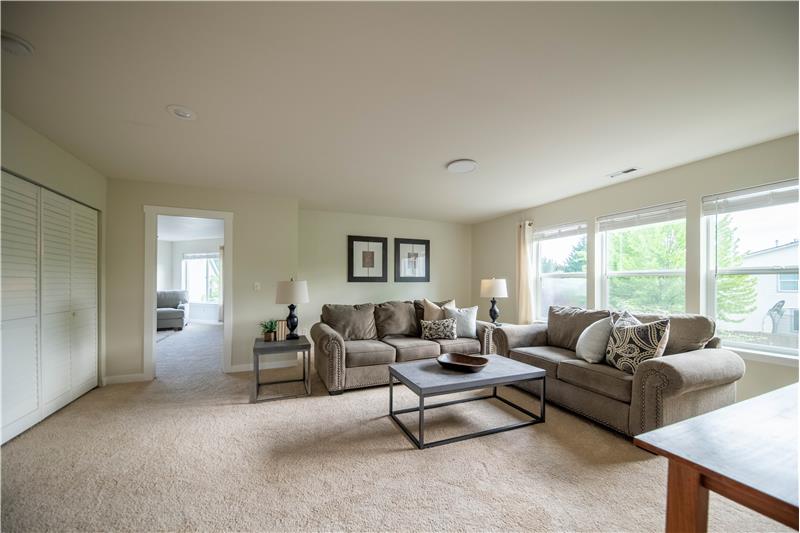 Upstairs loft family room.