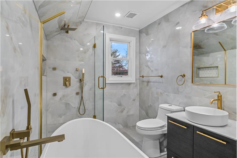Top of the line finishing touches FULL Bath located on upper level