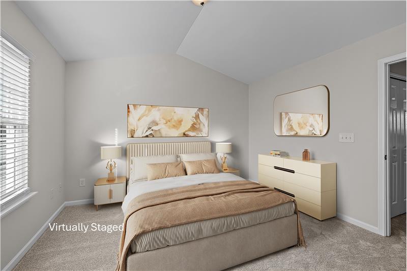 Natural light pours into both bedroom suites.