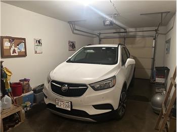 Interior of garage