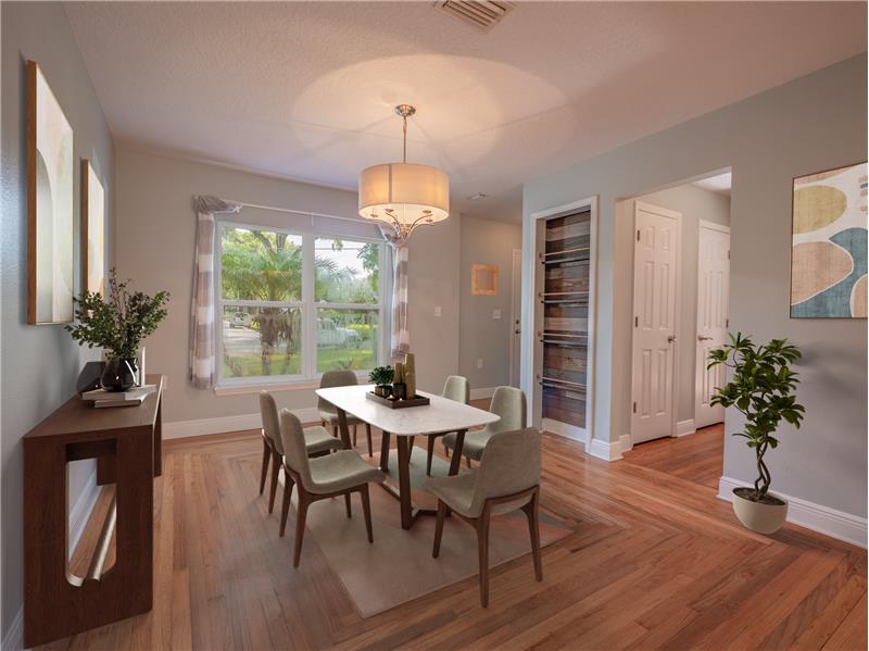 Virtually Staged Dining Room