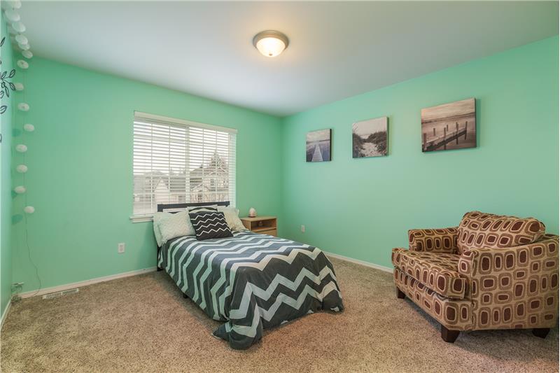 Large Upstairs Bedroom with Views of Mount Rainier.