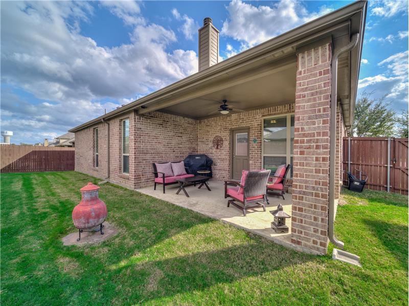 View of covered porch