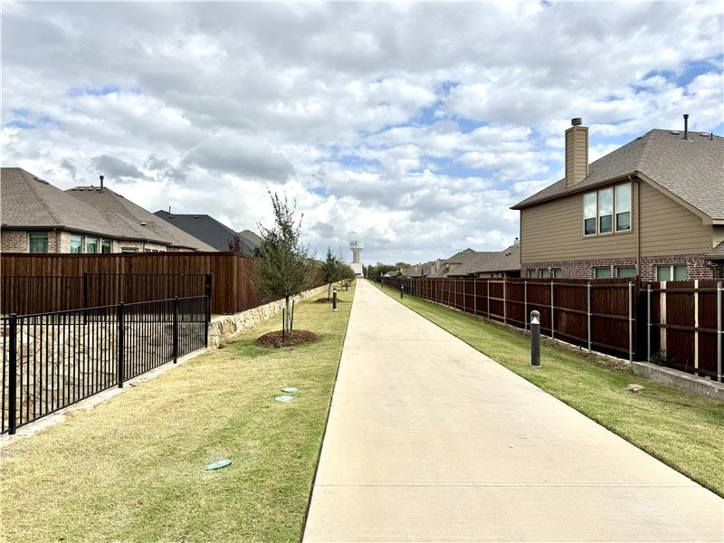 Walking / Biking path behind the property