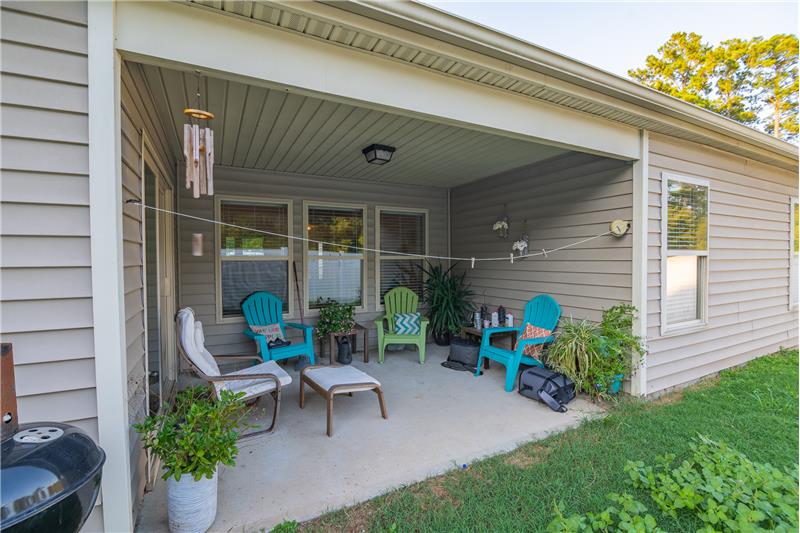 Covered patio