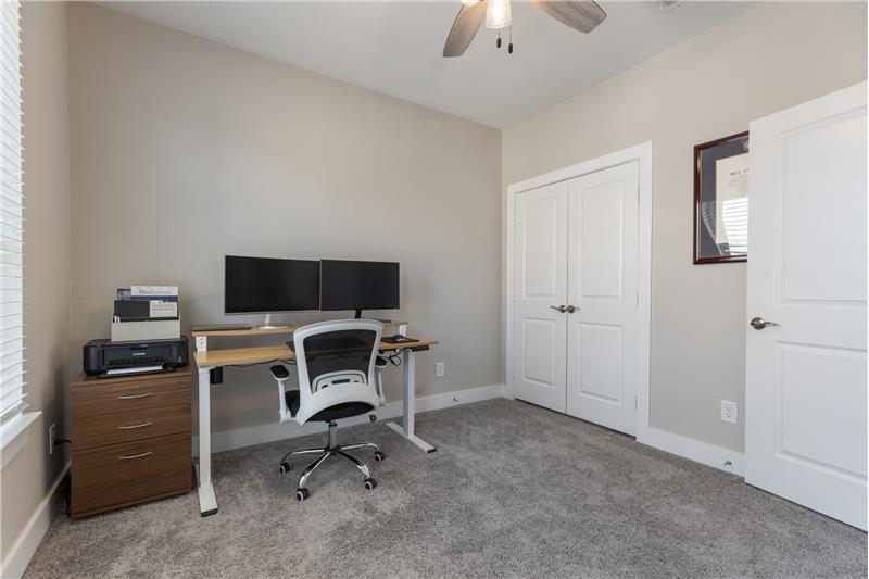 One of the 4 bedrooms used at a home office.