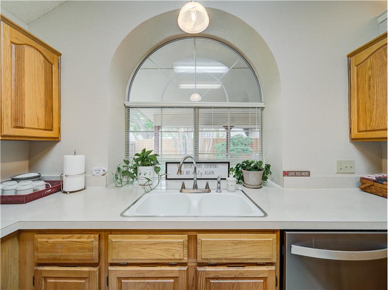Kitchen featuring stainless steel dishwasher and sink