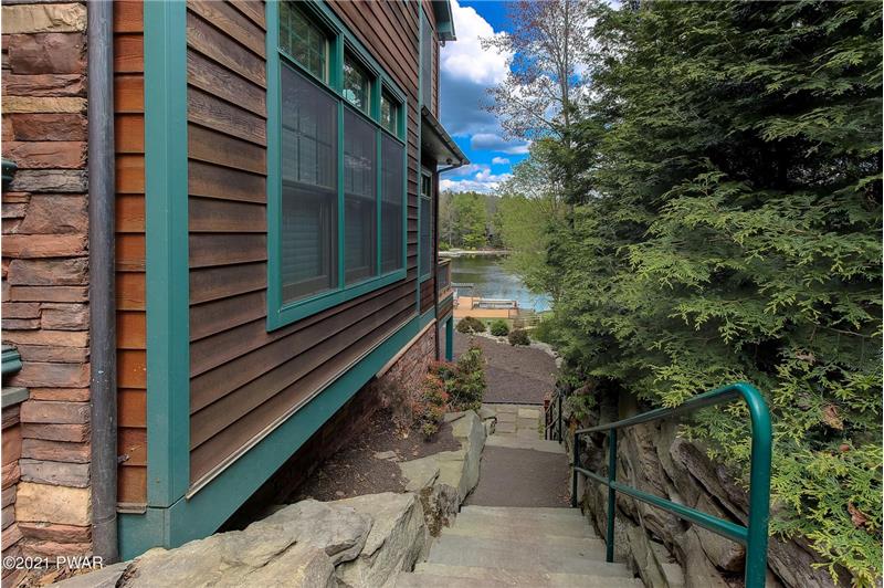 Walkway to Lakeside of Home