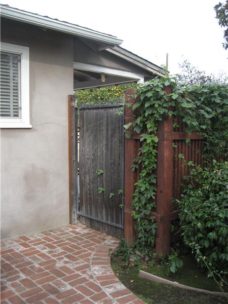 Side Entrance Gate Leading to Backyard