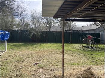 south end of backyard