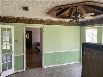 kitchen doorway to master bedroom