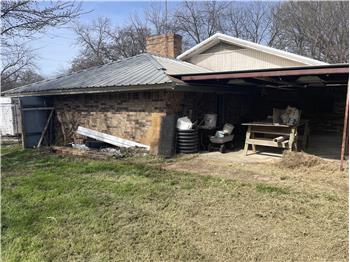 cover back patio, junk is being removed