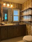 Large Bathroom with Spacious Walk-In Shower.