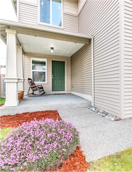 Inviting covered porch