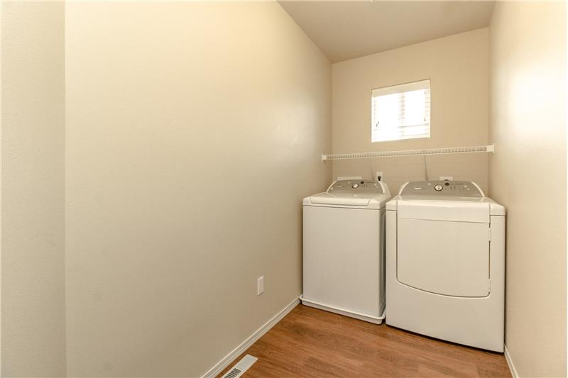 Upper level utility room
