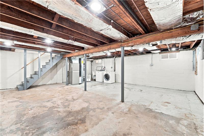 Full unfinished basement