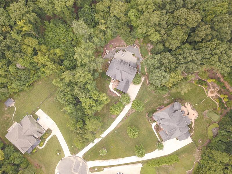 Aerial View: View of the cul-de-sac on which 2216 Potter Cove Lane is located.