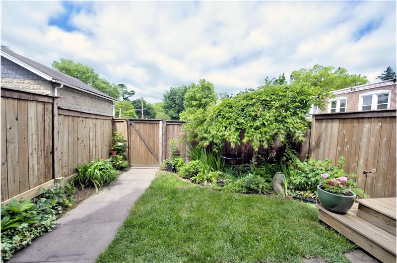 222 N. Orange Street Fenced Verdant Backyard