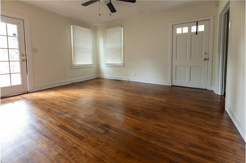 Natural light brightens the room