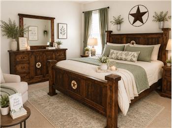 Master Bedroom- Staged for online photos
