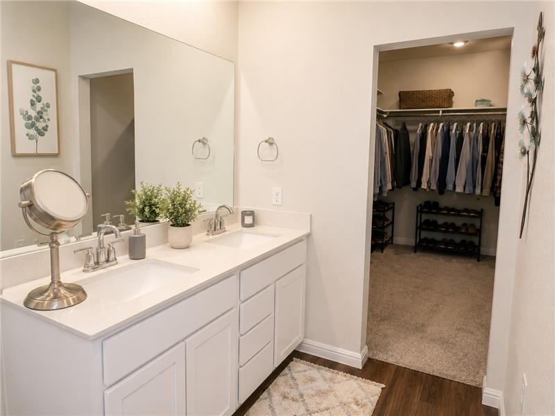 Virtually Staged - Master Bath and Closet