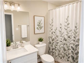 Virtually Staged - Hall Bathroom