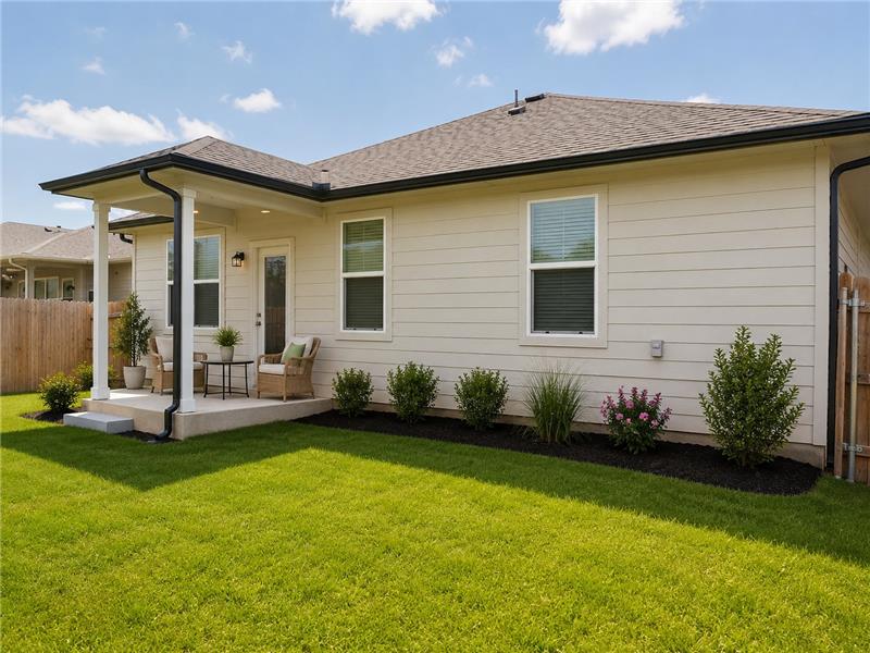 Digitally Staged Backyard