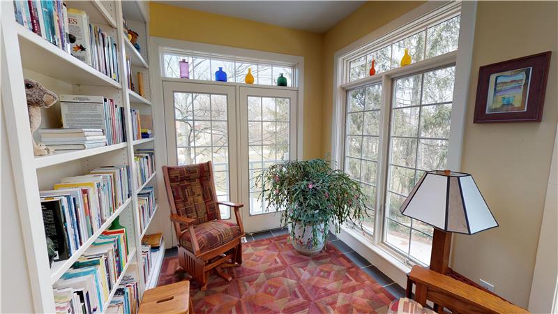 So much tranquility emanates from this lovely library!
