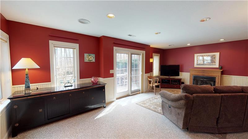 Finished walkout basement provides even more space to entertain or relax, all the while enjoying the views or stepping outside t